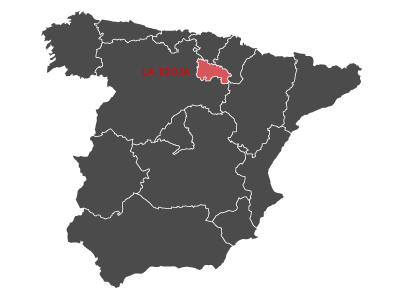 Situación de La Rioja en España