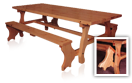 Table en bois massif Modèle Rioja 