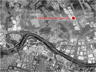 Situacion de Carpintería Bacigalupe en Logroño